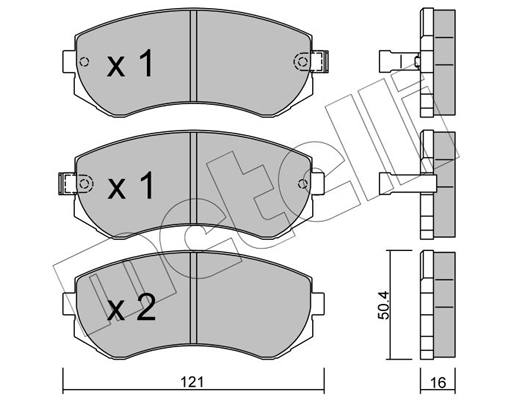 Remblokset Metelli 22-0304-0