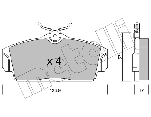 Remblokset Metelli 22-0305-0