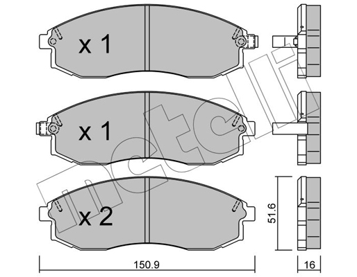 Remblokset Metelli 22-0306-1