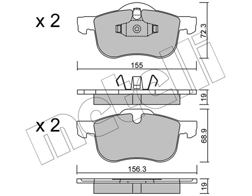 Remblokset Metelli 22-0309-0