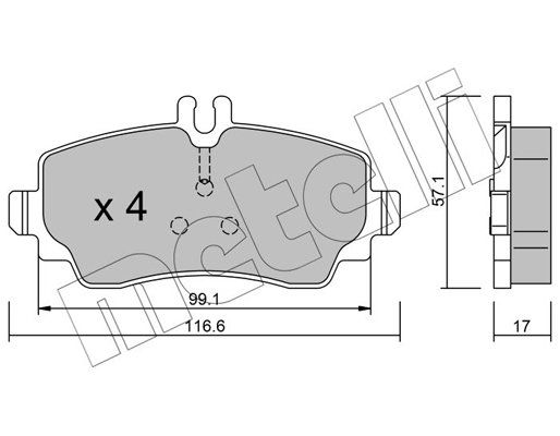 Remblokset Metelli 22-0310-0