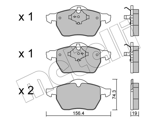 Remblokset Metelli 22-0314-1