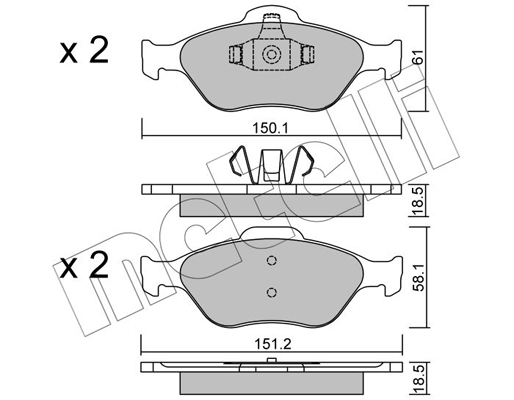 Remblokset Metelli 22-0316-0