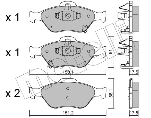 Remblokset Metelli 22-0316-1