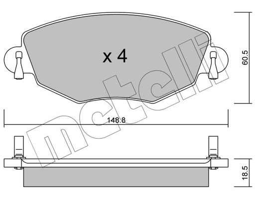 Remblokset Metelli 22-0318-0