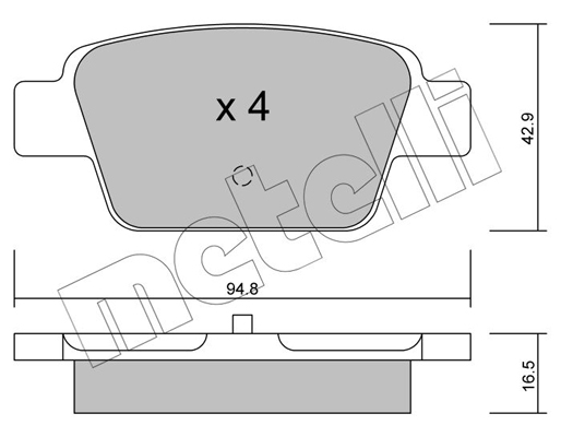 Remblokset Metelli 22-0323-0