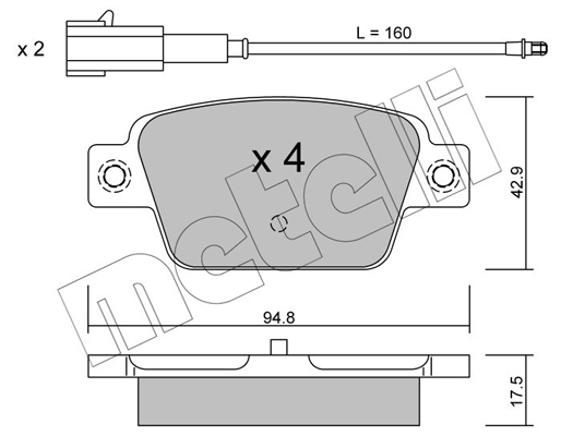 Remblokset Metelli 22-0323-1