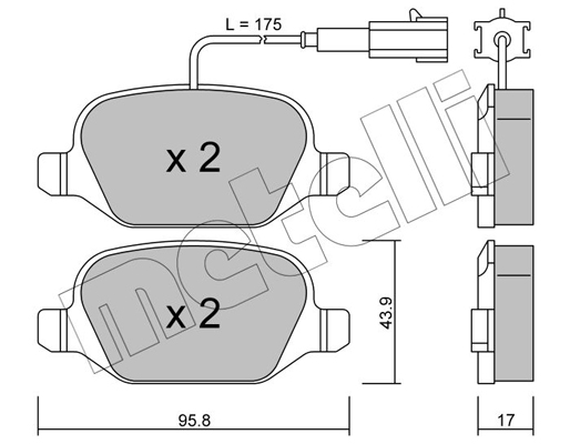 Remblokset Metelli 22-0323-2