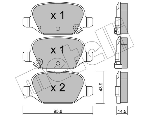 Remblokset Metelli 22-0324-5