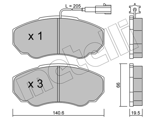 Remblokset Metelli 22-0325-0