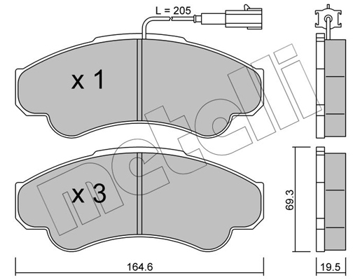 Remblokset Metelli 22-0326-0