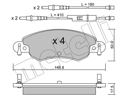 Remblokset Metelli 22-0330-0