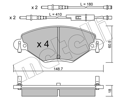 Remblokset Metelli 22-0331-0