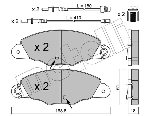 Remblokset Metelli 22-0334-0