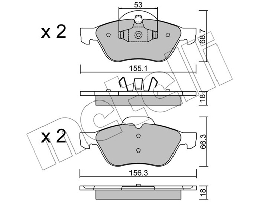 Remblokset Metelli 22-0335-0