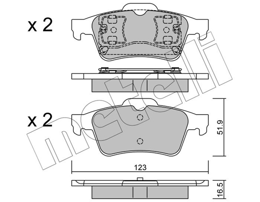 Remblokset Metelli 22-0337-0