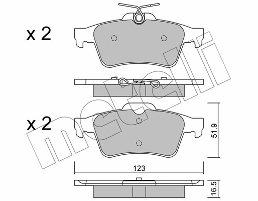 Remblokset Metelli 22-0337-1