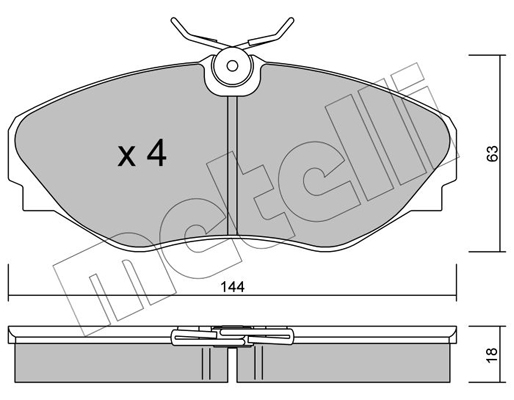 Remblokset Metelli 22-0338-0