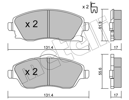 Remblokset Metelli 22-0340-0