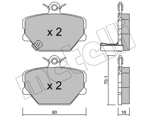 Remblokset Metelli 22-0341-0