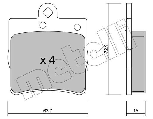 Remblokset Metelli 22-0343-0