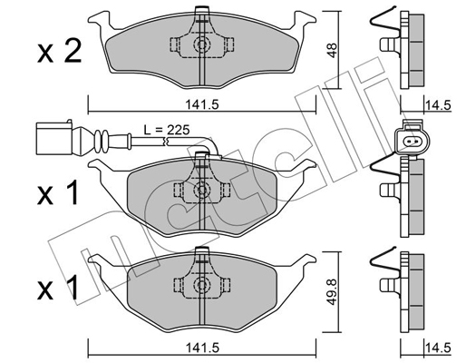 Remblokset Metelli 22-0345-1