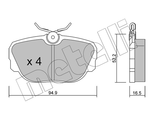 Remblokset Metelli 22-0351-0