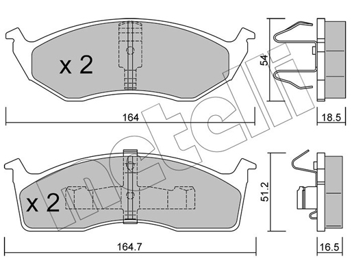 Remblokset Metelli 22-0356-0