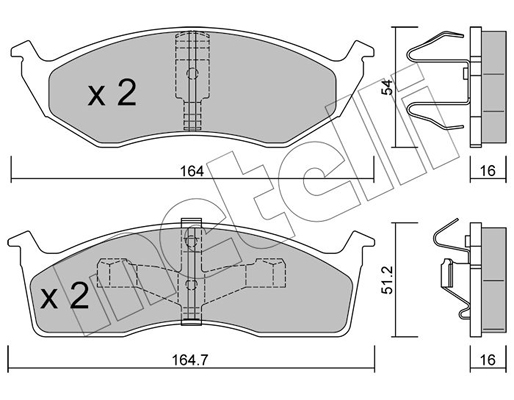 Remblokset Metelli 22-0356-1