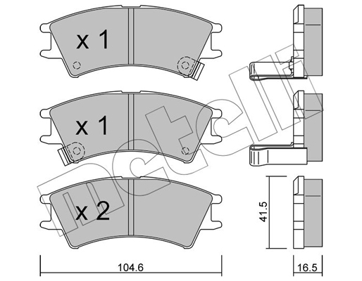 Remblokset Metelli 22-0361-0