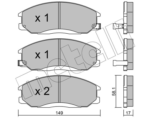 Remblokset Metelli 22-0364-0