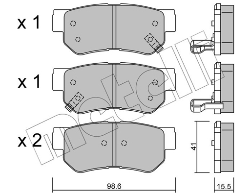 Remblokset Metelli 22-0365-0