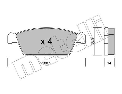 Remblokset Metelli 22-0367-0