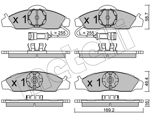 Remblokset Metelli 22-0368-0