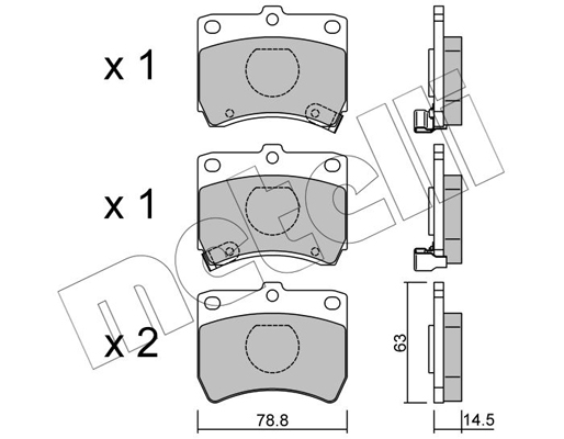 Remblokset Metelli 22-0370-0