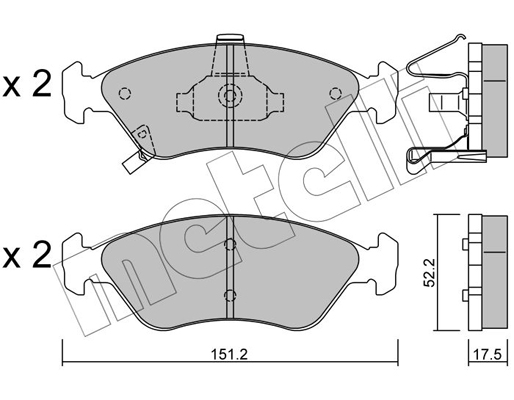 Remblokset Metelli 22-0371-0