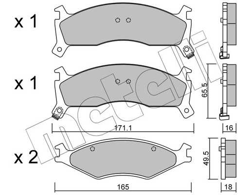 Remblokset Metelli 22-0375-0