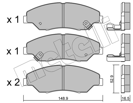 Remblokset Metelli 22-0376-0