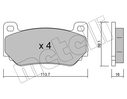 Remblokset Metelli 22-0391-0