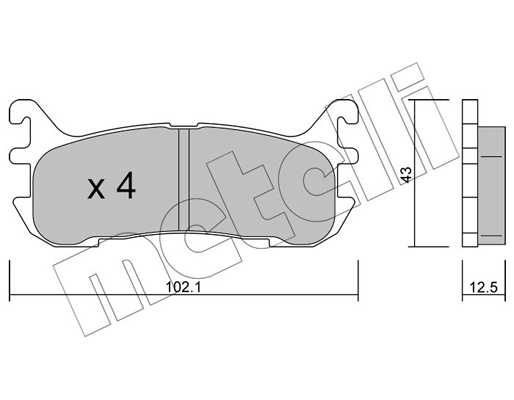 Remblokset Metelli 22-0393-0