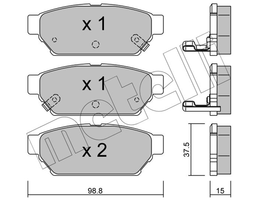 Remblokset Metelli 22-0396-0