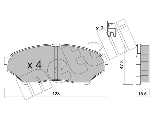 Remblokset Metelli 22-0397-0