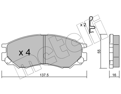 Remblokset Metelli 22-0401-0