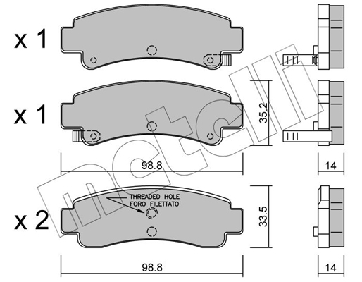 Remblokset Metelli 22-0402-0