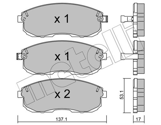 Remblokset Metelli 22-0404-0