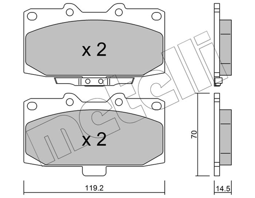 Remblokset Metelli 22-0413-0