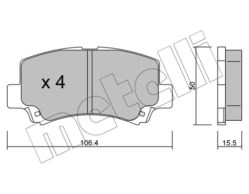 Remblokset Metelli 22-0419-0