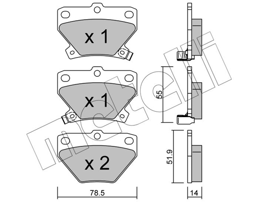 Remblokset Metelli 22-0424-0