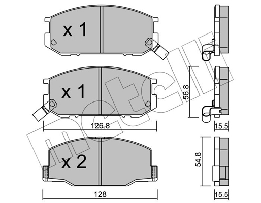 Remblokset Metelli 22-0425-0