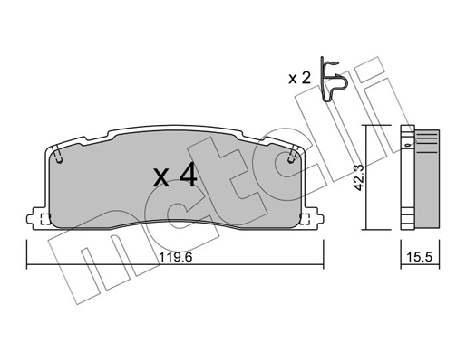 Remblokset Metelli 22-0426-0